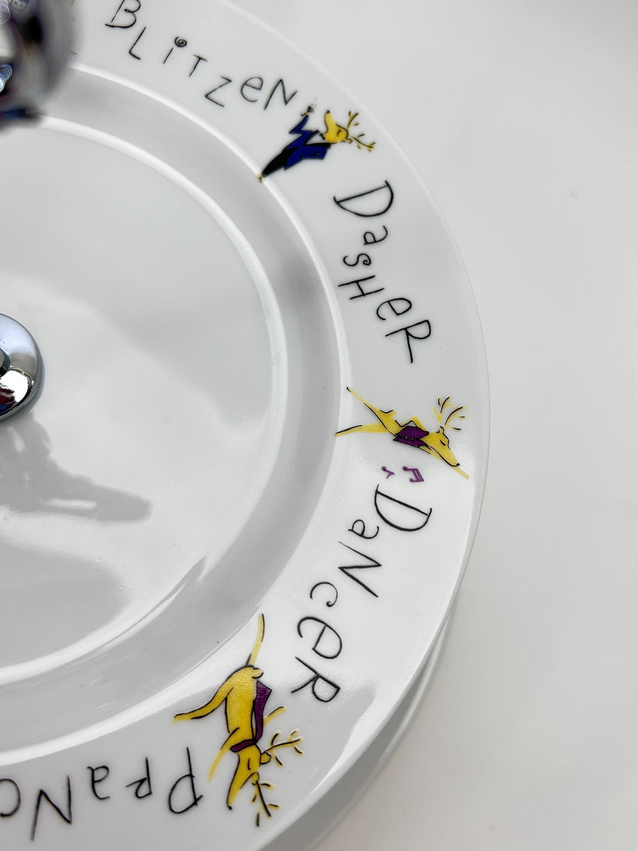 Pottery Barn Christmas Stag Plates Pottery Barn Santa's Reindeer