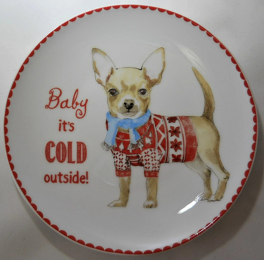 Pier one hotsell christmas dog plates