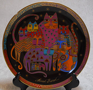 Franklin Mint "Fabulous Felines" by Laurel Burch. Limited Edition Fine Porcelain Plate, 1994 at Bincheys.com