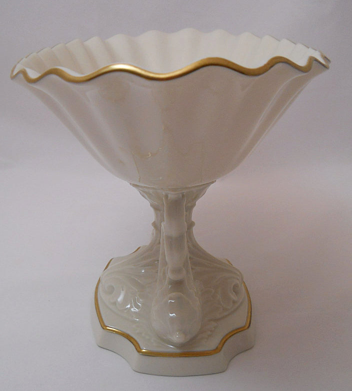 Lenox Centerpiece Aquarius purchases Bowl Porcelain 24K Gold Trim Ivory