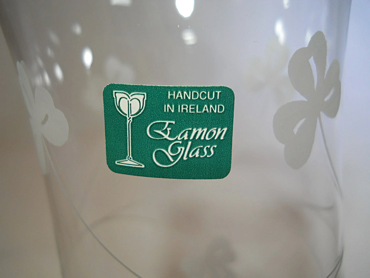 Eamon Handcut Irish Shamrock Glass Collection of Eight BINCHEY'S LLC.
