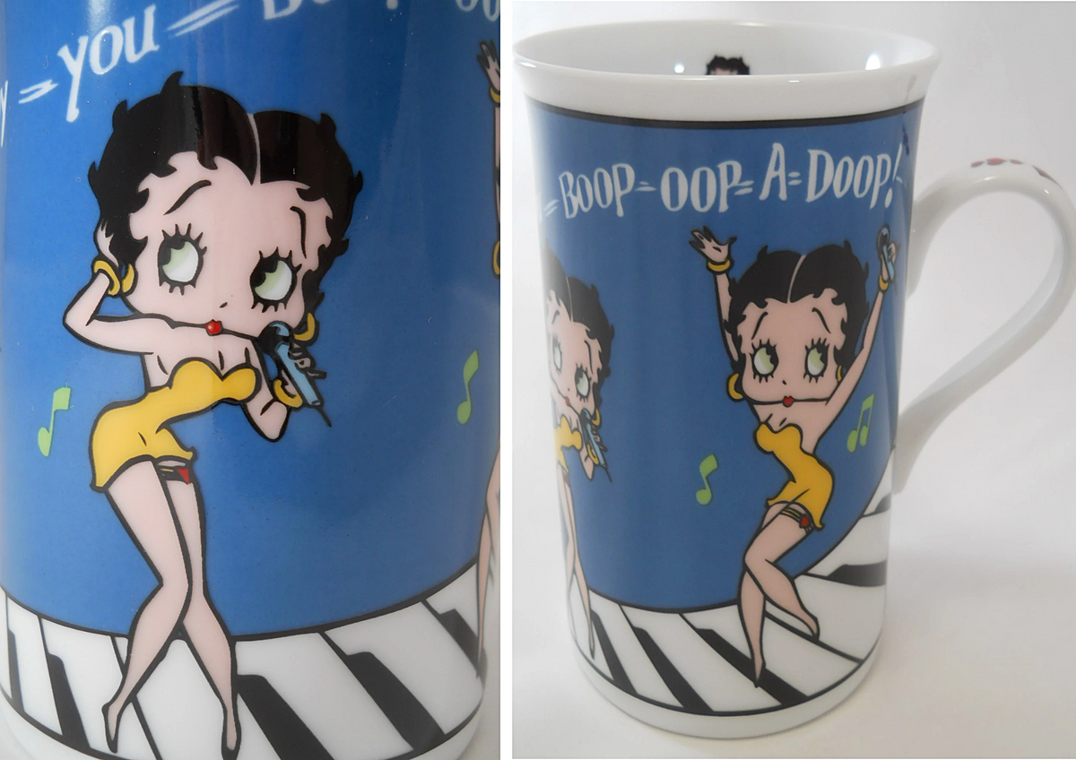 Betty Boop Mug NWT Danbury Mint Cheerleader Gimme a BOOP Fine Porcelain Mug  Cup