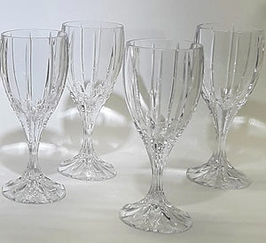 Mikasa Berkeley Lead Crystal Wine Collection of Nine, 1989-2004.