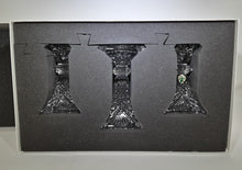 Waterford Wedding Heirloom Collection Unity Candleholder Set of Three w/Box, Ireland, 2002