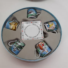 Alice In Wonderland's Tea Party Tea Set by Paul Cardew Demitasse Cup/ Saucer Collection of Five.
