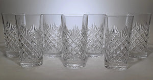 Edinburgh International Crystal Highball Glass Collection of Seven