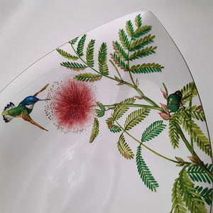 Villeroy and Boch AMAZONIA 19" Leaf-Shaped Centerpiece Bowl. Stunning!