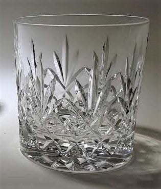  Edinburgh Crystal Tay Hand Cut Old Fashioned Glass Set of Two