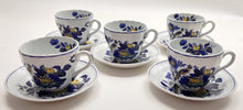 Spode England Fine Stone Blue Bird Cup, Plate, Soup Bowl 25-Piece Collection, 1958-1990