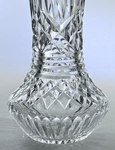 Waterford Ireland Blown Crystal 10" Vase. c.1970's