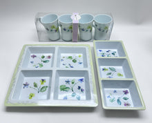 Pfaltzgraff Vienna Floral 35-Piece Ceramic Dinnerware Collection For Seven to Eight, w/ extra 6-Piece Melamine Set.