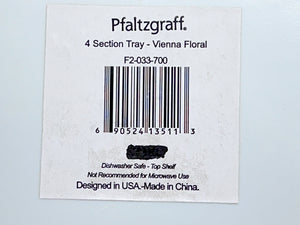 Pfaltzgraff Vienna Floral 35-Piece Ceramic Dinnerware Collection For Seven to Eight, w/ extra 6-Piece Melamine Set.