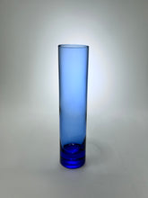 Libbey Glass Cobalt Blue Cylinder Bud Vase Collection of Nine.