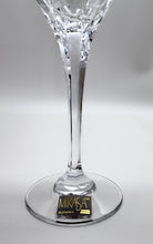 Mikasa Cut Crystal and Etched Flower Wine Glass Set of Four.