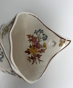 Sarreguemines Faience Louis XV Pocket Wall Vase. C.1900-1919