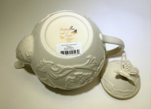 Lenox Ivory Butterflies and Lace 4-Cup Teapot, 2007-2011