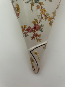 Sarreguemines Faience Louis XV Pocket Wall Vase. C.1900-1919