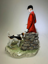 Royal Stratford Fox Hunter and Dogs Limited Edition Hand Made English Bone China Figurine. RESERVED.