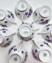 Royal Tuscan/ Tuscan Woodland Violet Fine Bone China 14-Piece Snack Plate/ Cup Collection for Six