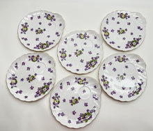 Royal Tuscan/ Tuscan Woodland Violet Fine Bone China 14-Piece Snack Plate/ Cup Collection for Six