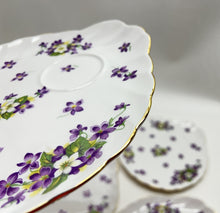 Royal Tuscan/ Tuscan Woodland Violet Fine Bone China 14-Piece Snack Plate/ Cup Collection for Six