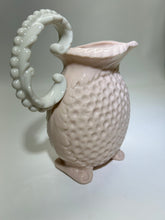 Lenox Pink Dimpled Figural 7"H Footed Pitcher. 1930-1950