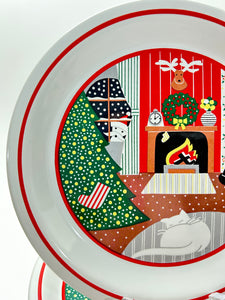 Noritake Epoch Twas' The Night Before Christmas 32-Piece Stoneware Dinnerware Collection for Eight.