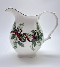Charter Club Winter Garland Holly Ribbon and 222 Fifth Holiday Wishes Holiday Pitcher Set