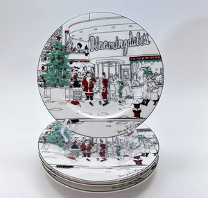 Noritake Epoch Le Restaurant and Bloomingdale's Holiday Dessert Plate Collection of Eight.