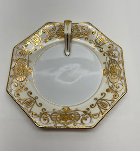 Noritake Christmas Ball Hand Painted Porcelain 4-Piece Serving Plate Set c.1912-1991.