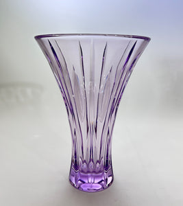 Waterford Marquis Sheridan Lilac Cut 9" Flared Vase.