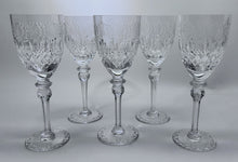 Rogaska GALLIA Crystal Water Goblet Collection of Five.