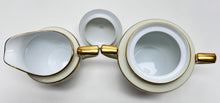 Noritake Christmas Ball Porcelain Hand Painted Sugar Bowl and Creamer Set of Two, c.1935-1991