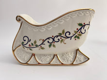 Mikasa Holly Sleigh and Lenox Happy Holly Days Candy Dish Set of Two