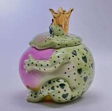 Department 56 Jeweled Frog Prince Lidded Cookie/ Candy Jar