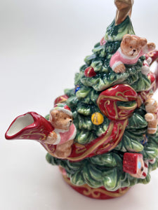Christopher Radko "Oh Christmas Tree" Holiday Novelty Teapot.