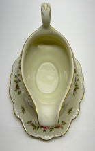 Rosenthal-Continental "Antoinette" Pompadour Ivory Gravy Boat w/Attached Underplate.