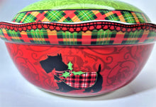 222 Fifth Christmas Scotty Round Covered Vegetable Bowl With Lid. 2008-2018