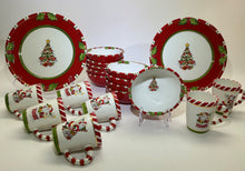 Christopher Radko "Letters To Santa" 19-Piece Christmas Bowl, Plate and Mug Set. 2006-2011