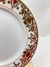 Noritake Christmas Ball Porcelain Hand Painted Dinner Plate Set of Twelve, Lot 2, c.1918-1930.