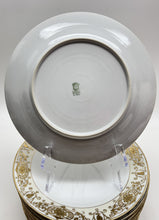 Noritake Christmas Ball Porcelain Hand Painted Dinner Plate Set of Twelve, Lot 2, c.1918-1930.