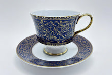 Sango Japan Aristocrat Cobalt Blue and Gold 91-Piece Dinnerware / Tableware Collection for Twelve