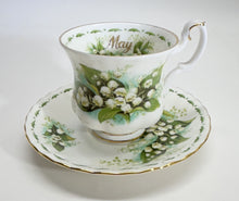 Royal Albert England Flower Of The Month Series Montrose DEMITASSE Teacup/ Saucer Collection of Six. c. 1970's