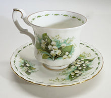 Royal Albert England Flower Of The Month Series Montrose DEMITASSE Teacup/ Saucer Collection of Six. c. 1970's