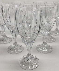 Mikasa Berkeley Lead Crystal Water Collection of Ten 1989-2004.