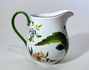 The Royal Collection Trust Fine English Bone China Hand Painted Chelsea Sugar Bowl and Creamer Set.