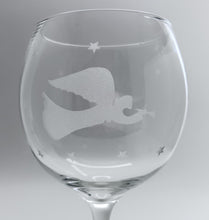Pfaltzgraff Angel Holiday Frosted Angel and Stars with Frosted Stem Water Goblet Set of Six.