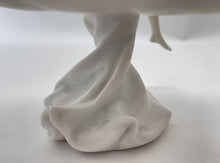 Young Woman on Fountain Satin Resin 10"W Pedestal Candy/ Soap Stand.