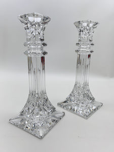 Waterford Crystal Lismore 10" Tall Candlestick Pair