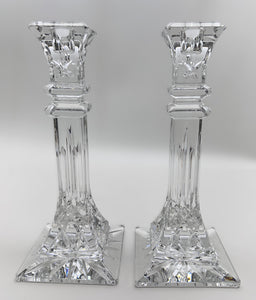 Waterford Crystal Lismore 10" Tall Candlestick Pair